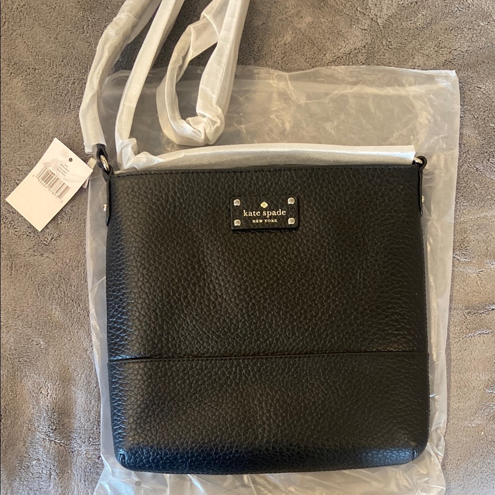 Kate Spade Black Pebbled Leather Shoulder Bag